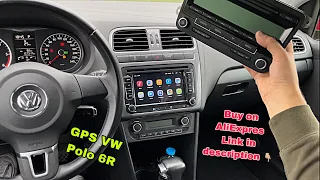 GPS CarPlay Android VW Polo 6r Install Tdi Tsi Bluetooth Tactile Poste Ecran ( AliExpres )