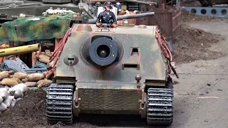 Amazing RC Tank Models Tiger Panther Puma Sherman Sturmtiger Panzer Tanks Modellbaumesse Erfurt 2020