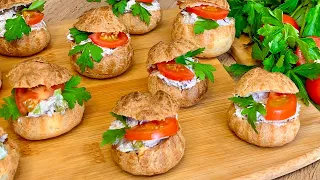 Профитроли с Тунцом закуска рецепт // Profiteroles with Tuna Appetizer recipe