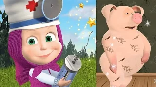 Маша и Медведь  ИГРАЕМ В ДОКТОРА Masha and the Bear Compilation Новые Серии Маша и Медведь