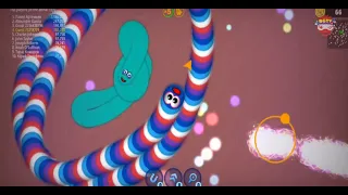 WormsZone.io I BIGGEST SNAKE| Epic Worms Zone Best Gameplay#012 I AtharvGamming tv