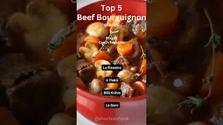 Top 5 Beef bourguignon in Prague, Czech Republic!