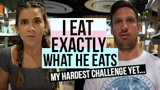 I EAT EVERYTHING MY BOYFRIEND EATS for a Day