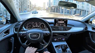 2016 AUDI A6 [ Ultra Business Edition ] 2.0l 150HP | POV Test drive | Fuel consumption info