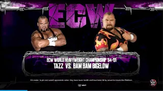 WWE 2K23 Tazz vs Bam Bam Bigelow ECW Title