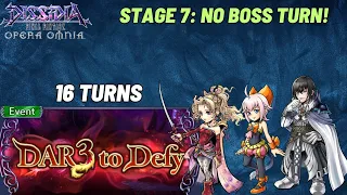 DFFOO [GL] D3D Stage 7, No Boss Turns with Cid Raines, Sherlotta and Terra