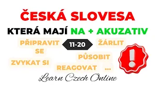 CZECH VERBS that have NA + ACCUSATIVE 11-20