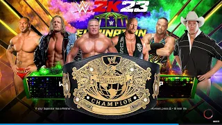 WWE 2K23 ELIMINATION CHAMBER MATCH FOR THE OLD UNDISPUTED WWE CHAMPIONSHIP!