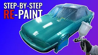 STEP-BY-STEP GUIDE: How to RE-Paint a Car!