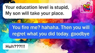 I got fired, but that made me feel great!! hahaha