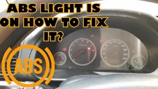 ABS LIGHT is ON How to FIX IT Without Scan Tool