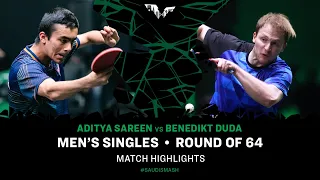 Aditya Sareen vs Benedikt Duda | MS R64 | Saudi Smash 2024