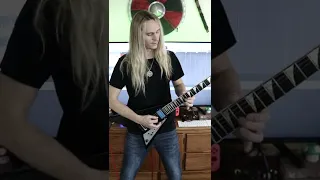 @dragonforce | Above The Winter Moonlight | Guitar Solo Cover #Shorts