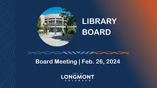 Library Board Meeting Jan. 22, 2024