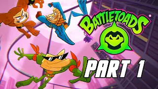 Battletoads 2020 - Gameplay Walkthrough Part 1 - Intro & Act 1 (No Commentary, XBOX ONE X)