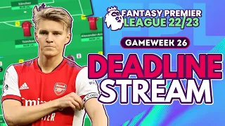 FPL GAMEWEEK 26 DEADLINE STREAM | LIVE Q/A | Fantasy Premier League 2022/23