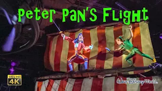 Peter Pan's Flight On Ride Low Light 4K POV with Queue Magic Kingdom Walt Disney World 2021 09 30