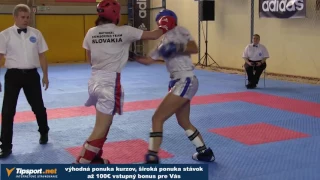 2016 WAKO ME Loutraki   FC  65kg   Cmárová V SVK vs Fendrichová CZE