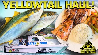 Amazing Yellowtail Fishing at Cape Point in South Africa | Catch Cook