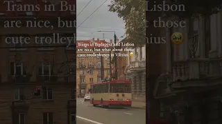 aren't these trolley buses cute 🥺🥰 #vilnius