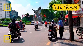 Walking in Vietnam. Non-tourist Ho Chi Minh City walk. Saigon 2020  Binaural Audio [4K walking tour]