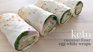 Keto Coconut Flour Egg White Wraps