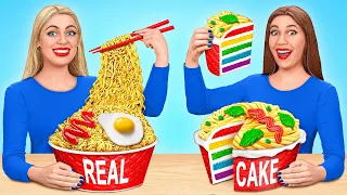 Desafío De Pastel vs. Comida Real | Pasteles que parecen cosas cotidianas por Multi DO Challenge