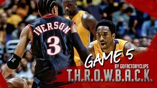 Throwback: Kobe Bryant 26 vs Allen Iverson 37 Duel Highlights (NBA Finals 2001 Game 5)