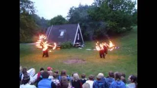 Feuershow Kinderfreizeit Berensch