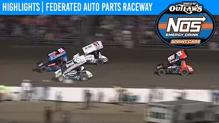 World of Outlaws NOS Energy Drink Sprint Cars Federated Auto Parts Raceway Aug 8, 2020 | HIGHLIGHTS