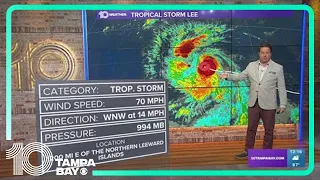 Tracking the Tropics: Tropical Storm Lee poised to become a powerful hurricane