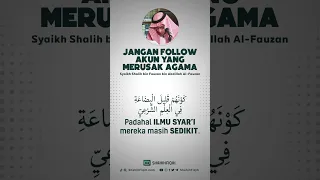 Jangan ikuti. Akun ini merusak agama. #nasehat #shahihfiqih