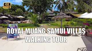 4K Koh Samui Royal muang samui villas Choeng Mon beach | Virtual walking tour - Streets of Thailand