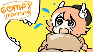 【Comfy Morning 】don't eat me! | Cooking Pillows (pigs) in a blanket