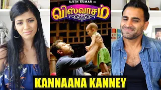 KANNAANA KANNEY Song with Lyrics | Viswasam Songs | Ajith Kumar | Nayanthara | REACTION!!!