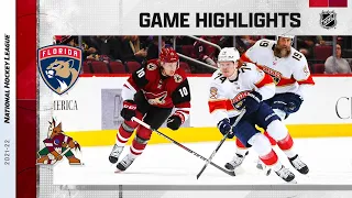 Panthers @ Coyotes 12/10/21 | NHL Highlights