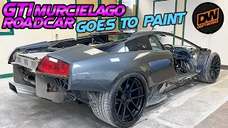 My GT1 Murcielago in the paint booth - Lamborghini RGT road car project Pt 16