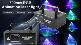 Allegro Laser 500mW RGB DMX Laser Skaner Liniowy