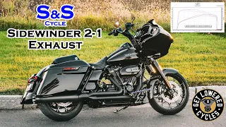 S&S Sidewinder 2-1 Exhaust System Sound Clip & Dyno Numbers - 2020 Harley Road Glide
