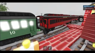 (Ro-Scale Strasburg Railroad Roblox) Strasburg RR 90 Arriving At Strasburg Station. (CHRISMAS TRAIN)