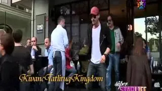 Kıvanç Tatlıtuğ & Başak Dizer in Nişantaşı 4. 5 .2014 كيفانج وباشاك خلال خروجهم من مقهى في نيشانتاشي