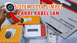 Cliing!! CCTV dengan Kabel LAN pakai NVR Dahua, IP Cam Imou, Switch POE Hikvision + HDD WD