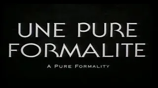 Una pura formalità,1994, trailer