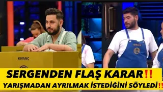 MASTERCHEF ALL STARDA SERGEN YARIŞMAYI BIRAKTI‼️#masterchef #allstar #tv8 #mastercheftürkiye