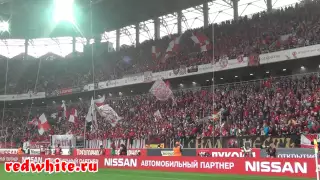 Спартак - Ростов 1:0, суппорт фанатов Спартака на стадионе Открытие Арена