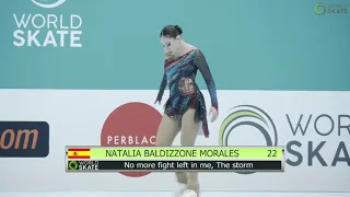 Natalia Baldizzone Morales - Free Dance - Senior Ladies - Artistic World Championships Asuncion 2021