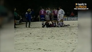 Die Schneeschlacht von 1997 - Cottbus gegen Karlsruhe