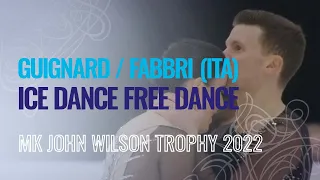 GUIGNARD/FABBRI (ITA) | Ice Dance Free Dance | Sheffield 2022 | #GPFigure