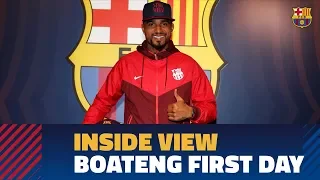 [BEHIND THE SCENES] Boateng's first day at FC Barcelona