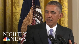 President Obama Celebrates Final Presidential Medal Of Freedom Ceremony | NBC Nightly News